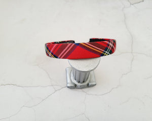 Tartan Check Plaid Headband, Alice Band, 2 cms width,