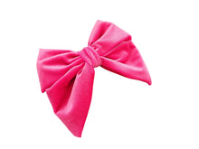 Load image into Gallery viewer, Large Pink Velvet Bow, Back Bow Hair Clip, 17 cms wide, Oversized Style,