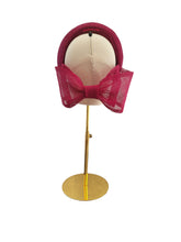 Load image into Gallery viewer, Fuchsia Pink Headband Fascinator, with Back Bow, 10 cms wide