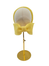 Load image into Gallery viewer, Yellow Bow Headband Fascinator, with Back Bow, 5.5 cms wide