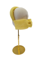 Load image into Gallery viewer, Yellow Bow Headband Fascinator, with Back Bow, 5.5 cms wide